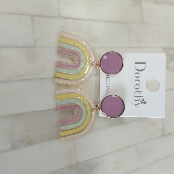 Purple Rainbow Earrings - Picture 2 of 6